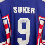 Shop 1998/01 CROATIA SUKER #9 HOME SHIRT (XL) LOTTO, classic football shirts, vintage football shirts & retro soccer jerseys at Cult Kits