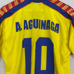Shop 1998/01 ECUADOR A.AGUINAGA #10 HOME SHIRT (S) MARATHON, classic football shirts, vintage football shirts & retro soccer jerseys at Cult Kits