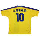 Buy 1998/01 Ecuador Aguinaga 10 Home Shirt (L) Marathon ~ Free worldwide shipping ~ Authentic Vintage Football Shirts from Cult Kits