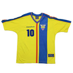 Buy 1998/01 Ecuador Aguinaga 10 Home Shirt (S) Marathon ~ Free worldwide shipping available ~ Authentic Vintage Football Shirts from Cult Kits