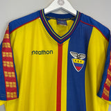 1998/01 ECUADOR HOME SHIRT (XL) MARATHON - Cult Kits - XL - Buy Vintage Football Shirts, Authentic Retro Football Shirts For Sale, Classic Football Shirts & Soccer Jersey
