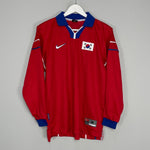 Shop 1998/01 SOUTH KOREA L/S HOME SHIRT (M) NIKE, classic football shirts, vintage football shirts & retro soccer jerseys at Cult Kits