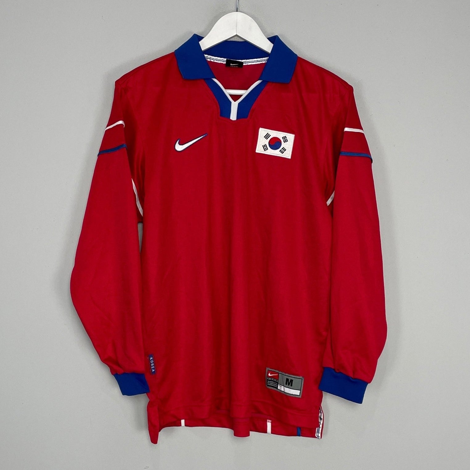 Shop 1998/01 SOUTH KOREA L/S HOME SHIRT (M) NIKE, classic football shirts, vintage football shirts & retro soccer jerseys at Cult Kits