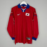 Shop 1998/01 SOUTH KOREA L/S HOME SHIRT (M) NIKE, classic football shirts, vintage football shirts & retro soccer jerseys at Cult Kits