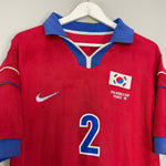 Shop 1998/01 SOUTH KOREA S Y CHOI #2 HOME SHIRT (L) NIKE, classic football shirts, vintage football shirts & retro soccer jerseys at Cult Kits