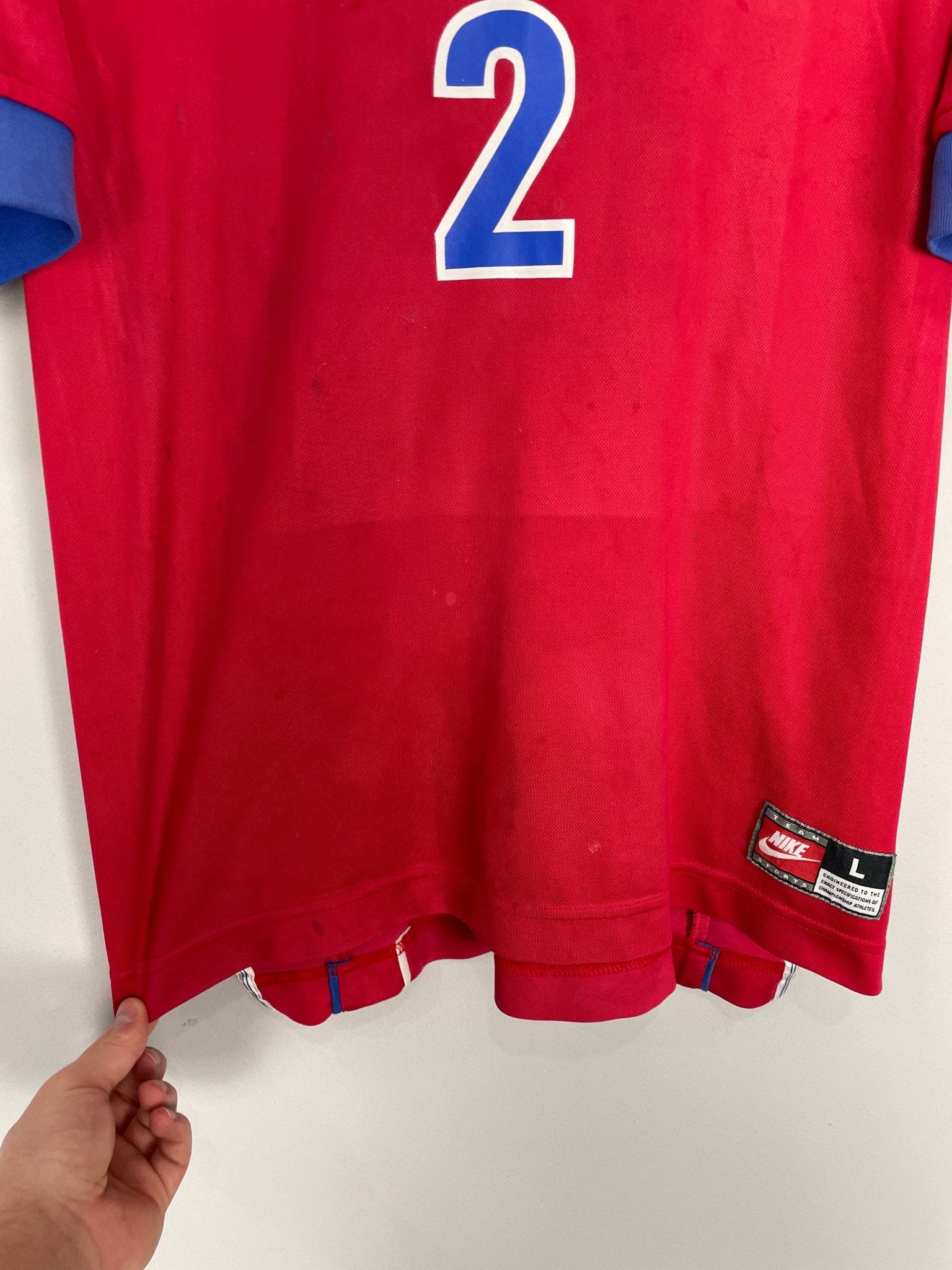 Shop 1998/01 SOUTH KOREA S Y CHOI #2 HOME SHIRT (L) NIKE, classic football shirts, vintage football shirts & retro soccer jerseys at Cult Kits