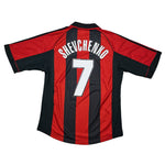 Buy 1998/99 AC Milan Shevchenko 7 Home Shirt (M) Adidas ~ Free worldwide shipping ~ Authentic Vintage Football Shirts from Cult Kits