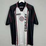 Shop 1998/99 AJAX AWAY SHIRT (XL) UMBRO, classic football shirts, vintage football shirts & retro soccer jerseys at Cult Kits