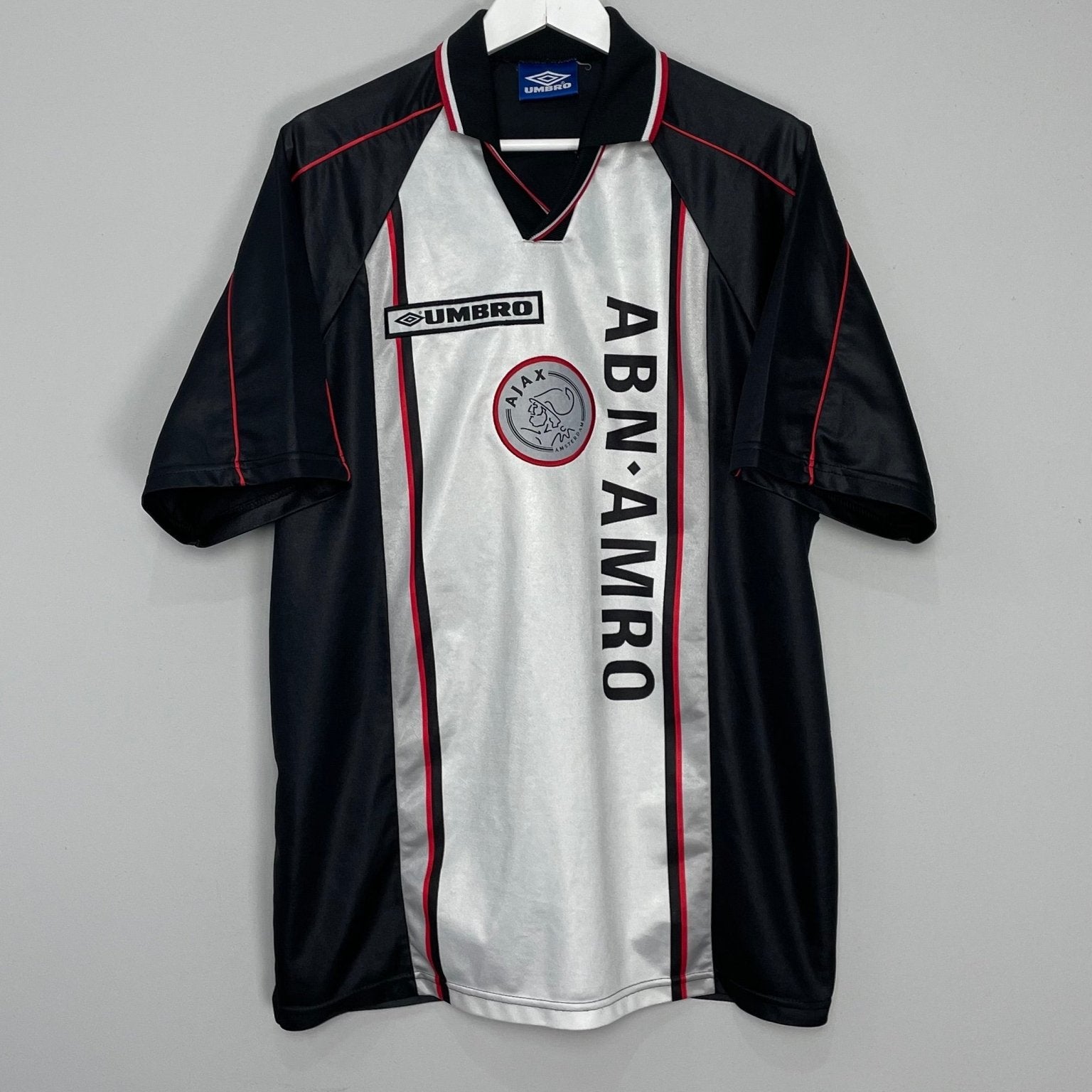 Shop 1998/99 AJAX AWAY SHIRT (XL) UMBRO, classic football shirts, vintage football shirts & retro soccer jerseys at Cult Kits