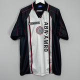 Shop 1998/99 AJAX AWAY SHIRT (XL) UMBRO, classic football shirts, vintage football shirts & retro soccer jerseys at Cult Kits
