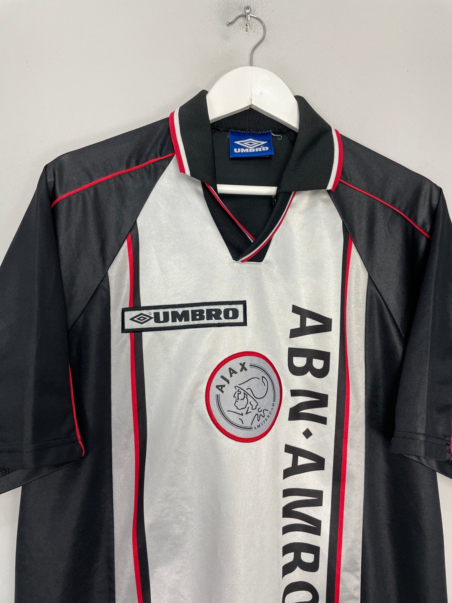 Shop 1998/99 AJAX AWAY SHIRT (XL) UMBRO, classic football shirts, vintage football shirts & retro soccer jerseys at Cult Kits