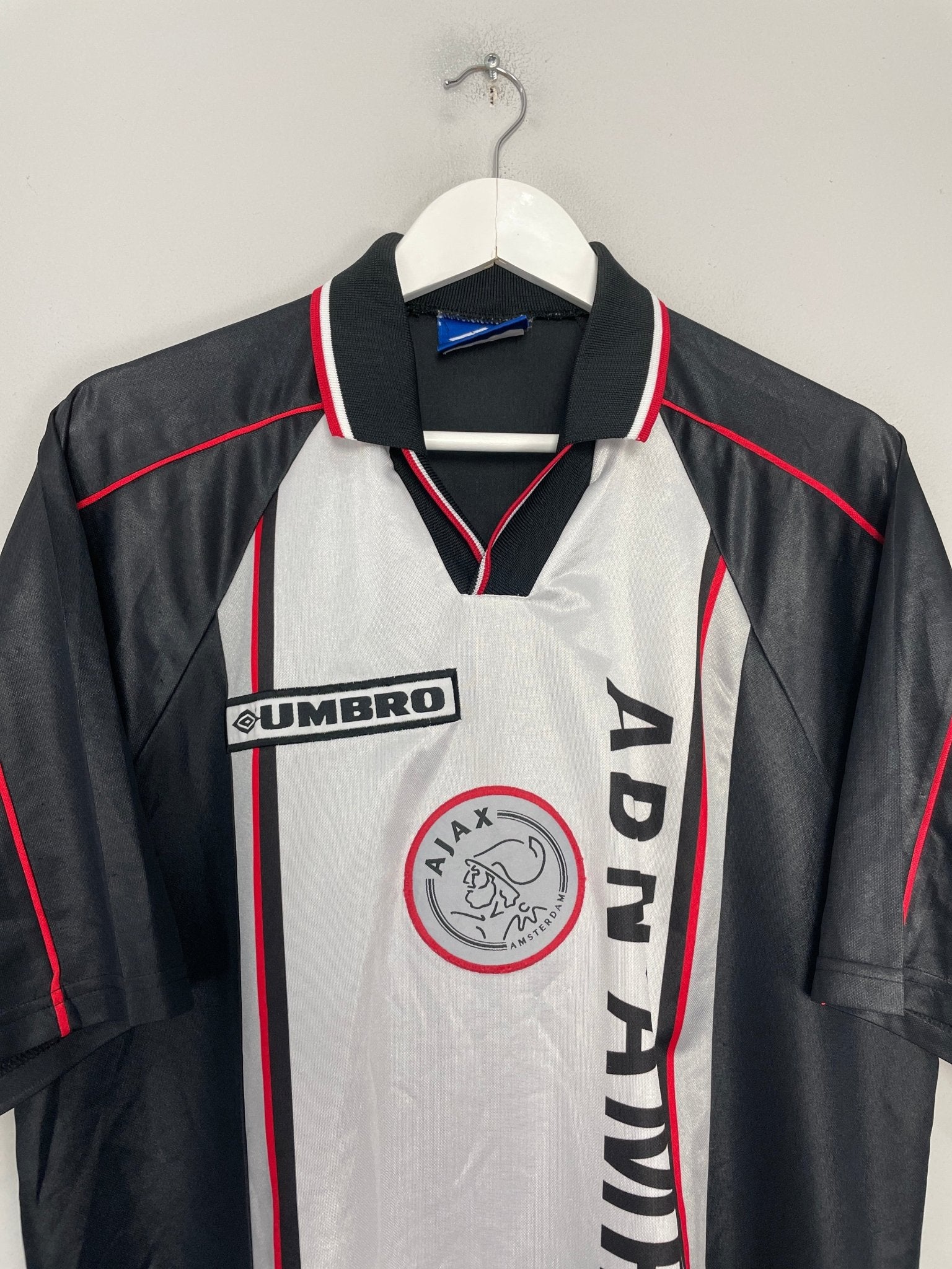 Shop 1998/99 AJAX AWAY SHIRT (XL) UMBRO, classic football shirts, vintage football shirts & retro soccer jerseys at Cult Kits