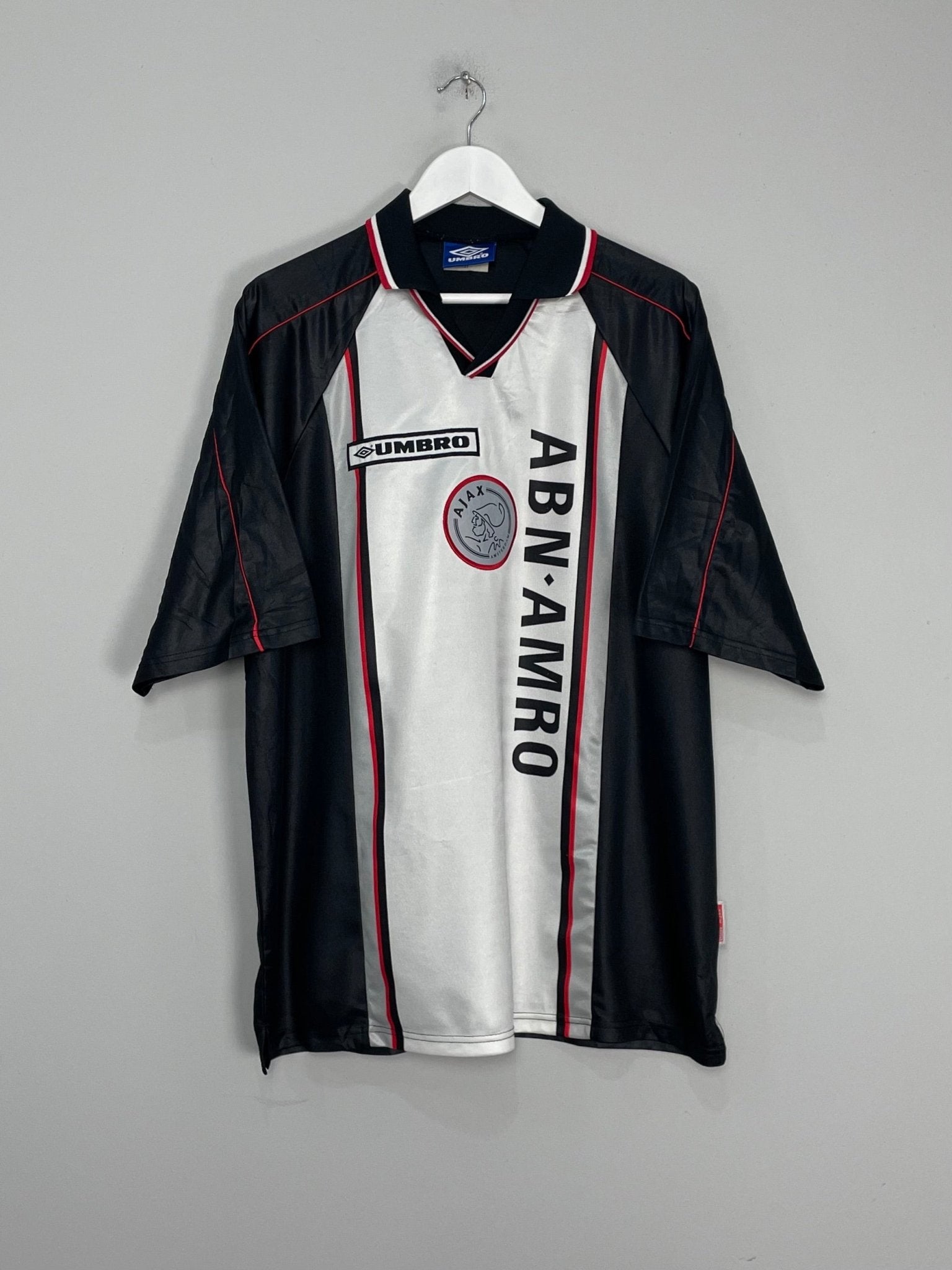 Shop 1998/99 AJAX AWAY SHIRT (XXL) UMBRO, classic football shirts, vintage football shirts & retro soccer jerseys at Cult Kits