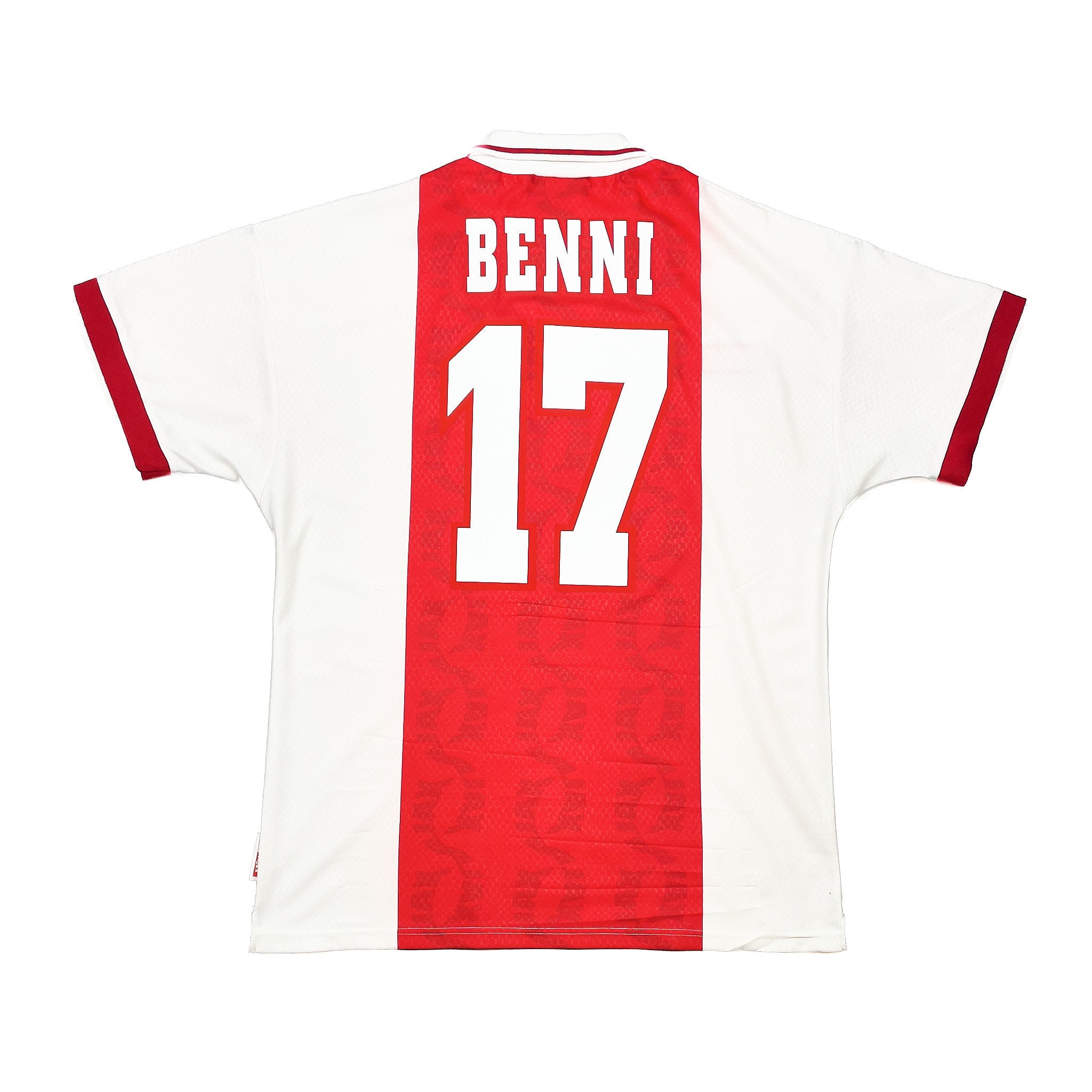 Buy 1998/99 Ajax Benni 17 Home Shirt (M) Umbro ~ Free worldwide shipping ~ Authentic Vintage Football Shirts from Cult Kits