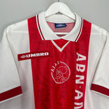 Shop 1998/99 AJAX HOME SHIRT (L) UMBRO, classic football shirts, vintage football shirts & retro soccer jerseys at Cult Kits