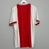 Shop 1998/99 AJAX HOME SHIRT (XL) UMBRO, classic football shirts, vintage football shirts & retro soccer jerseys at Cult Kits