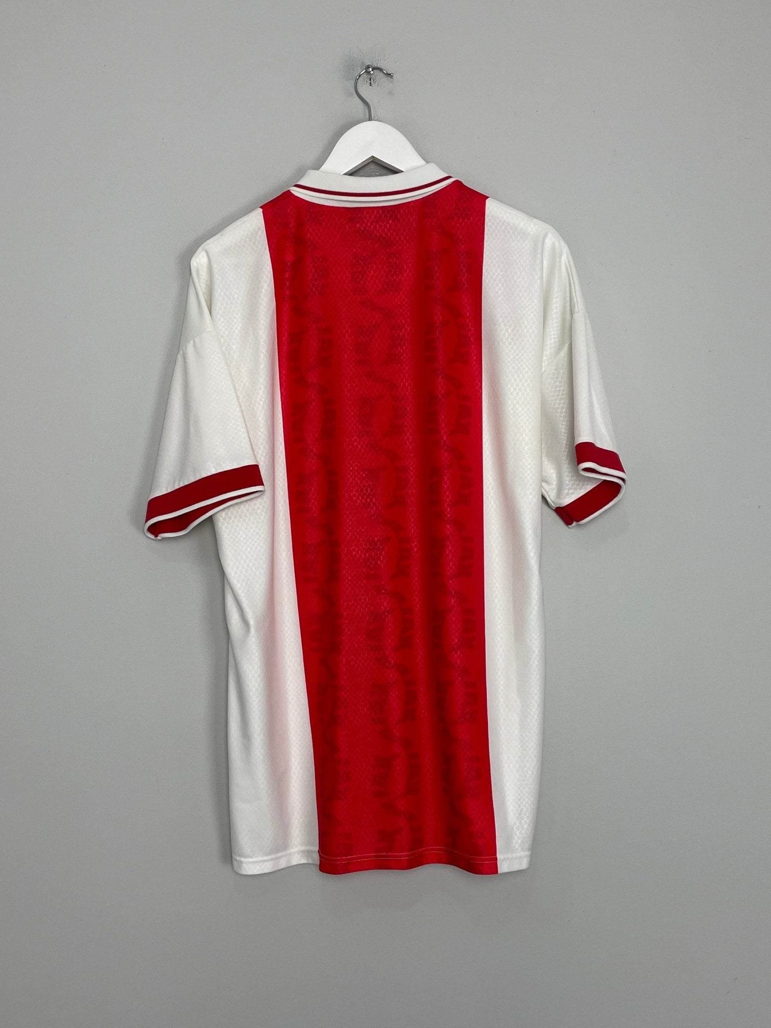 Shop 1998/99 AJAX HOME SHIRT (XL) UMBRO, classic football shirts, vintage football shirts & retro soccer jerseys at Cult Kits