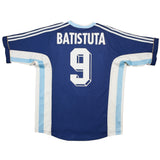 Buy 1998/99 Argentina Batistuta 9 Away Shirt (L) Adidas ~ Free worldwide shipping available ~ Authentic Vintage Football Shirts from Cult Kits