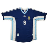 Buy 1998/99 Argentina Batistuta 9 Away Shirt (L) Adidas ~ Free worldwide shipping ~ Authentic Vintage Football Shirts from Cult Kits