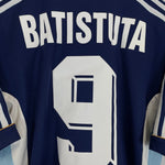 Shop 1998/99 ARGENTINA BATISTUTA #9 AWAY SHIRT (M) ADIDAS, classic football shirts, vintage football shirts & retro soccer jerseys at Cult Kits