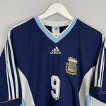 Shop 1998/99 ARGENTINA BATISTUTA #9 AWAY SHIRT (M) ADIDAS, classic football shirts, vintage football shirts & retro soccer jerseys at Cult Kits