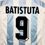 Buy 1998/99 Argentina Batistuta 9 Home Shirt (L) Adidas ~ Free worldwide shipping ~ Authentic Vintage Football Shirts from Cult Kits