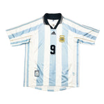 Buy 1998/99 Argentina Batistuta 9 Home Shirt (L) Adidas ~ Free worldwide shipping ~ Authentic Vintage Football Shirts from Cult Kits