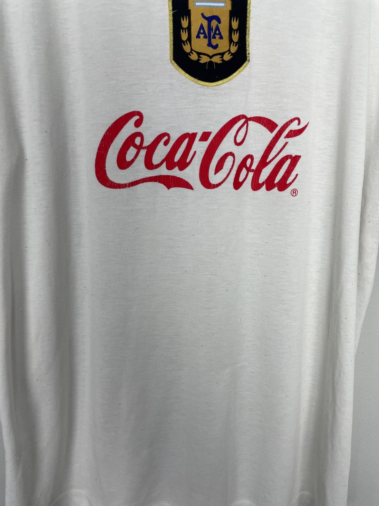 Shop 1998/99 ARGENTINA TRAINING SHIRT (S) REEBOK, classic football shirts, vintage football shirts & retro soccer jerseys at Cult Kits