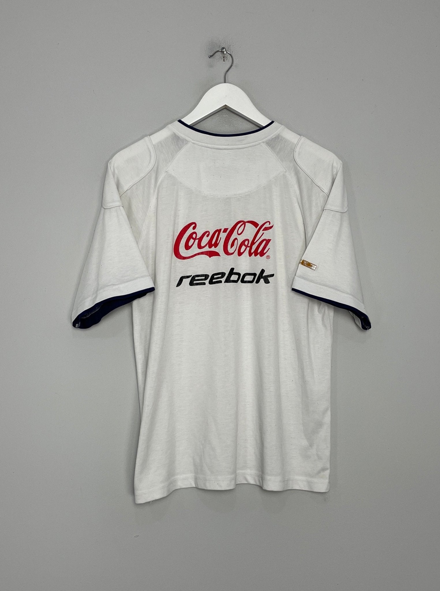 Shop 1998/99 ARGENTINA TRAINING SHIRT (S) REEBOK, classic football shirts, vintage football shirts & retro soccer jerseys at Cult Kits