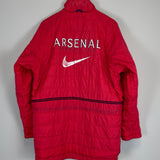 Shop 1998/99 ARSENAL REVERSIBLE PADDED JACKET (M) NIKE, classic football shirts, vintage football shirts & retro soccer jerseys at Cult Kits
