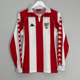 Shop 1998/99 ATHLETIC BILBAO #4 L/S HOME SHIRT (S) KAPPA, classic football shirts, vintage football shirts & retro soccer jerseys at Cult Kits