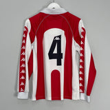 Shop 1998/99 ATHLETIC BILBAO #4 L/S HOME SHIRT (S) KAPPA, classic football shirts, vintage football shirts & retro soccer jerseys at Cult Kits