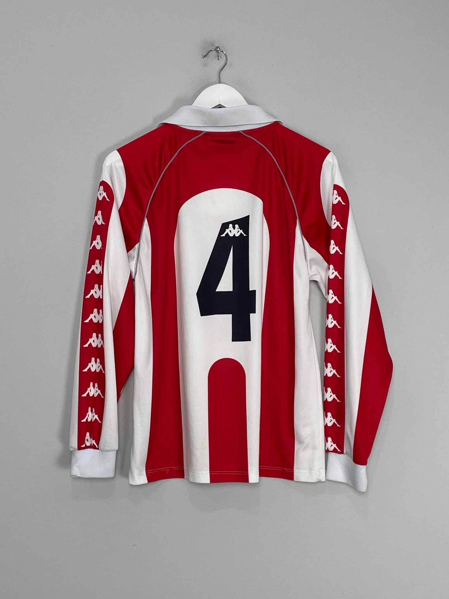 Shop 1998/99 ATHLETIC BILBAO #4 L/S HOME SHIRT (S) KAPPA, classic football shirts, vintage football shirts & retro soccer jerseys at Cult Kits