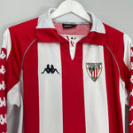Shop 1998/99 ATHLETIC BILBAO #4 L/S HOME SHIRT (S) KAPPA, classic football shirts, vintage football shirts & retro soccer jerseys at Cult Kits