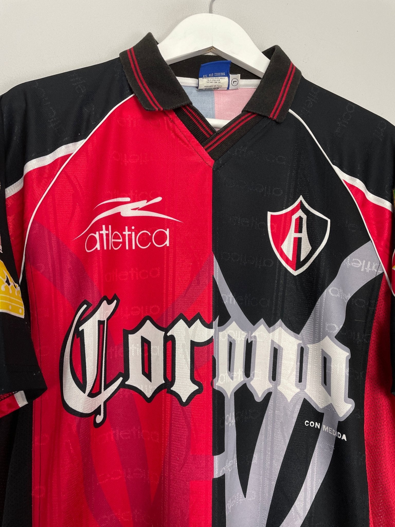 Shop 1998/99 ATLAS HOME SHIRT (L) ATLETICA, classic football shirts, vintage football shirts & retro soccer jerseys at Cult Kits
