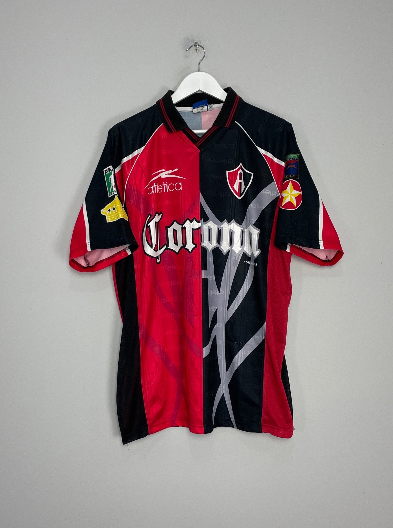 Shop 1998/99 ATLAS HOME SHIRT (L) ATLETICA, classic football shirts, vintage football shirts & retro soccer jerseys at Cult Kits