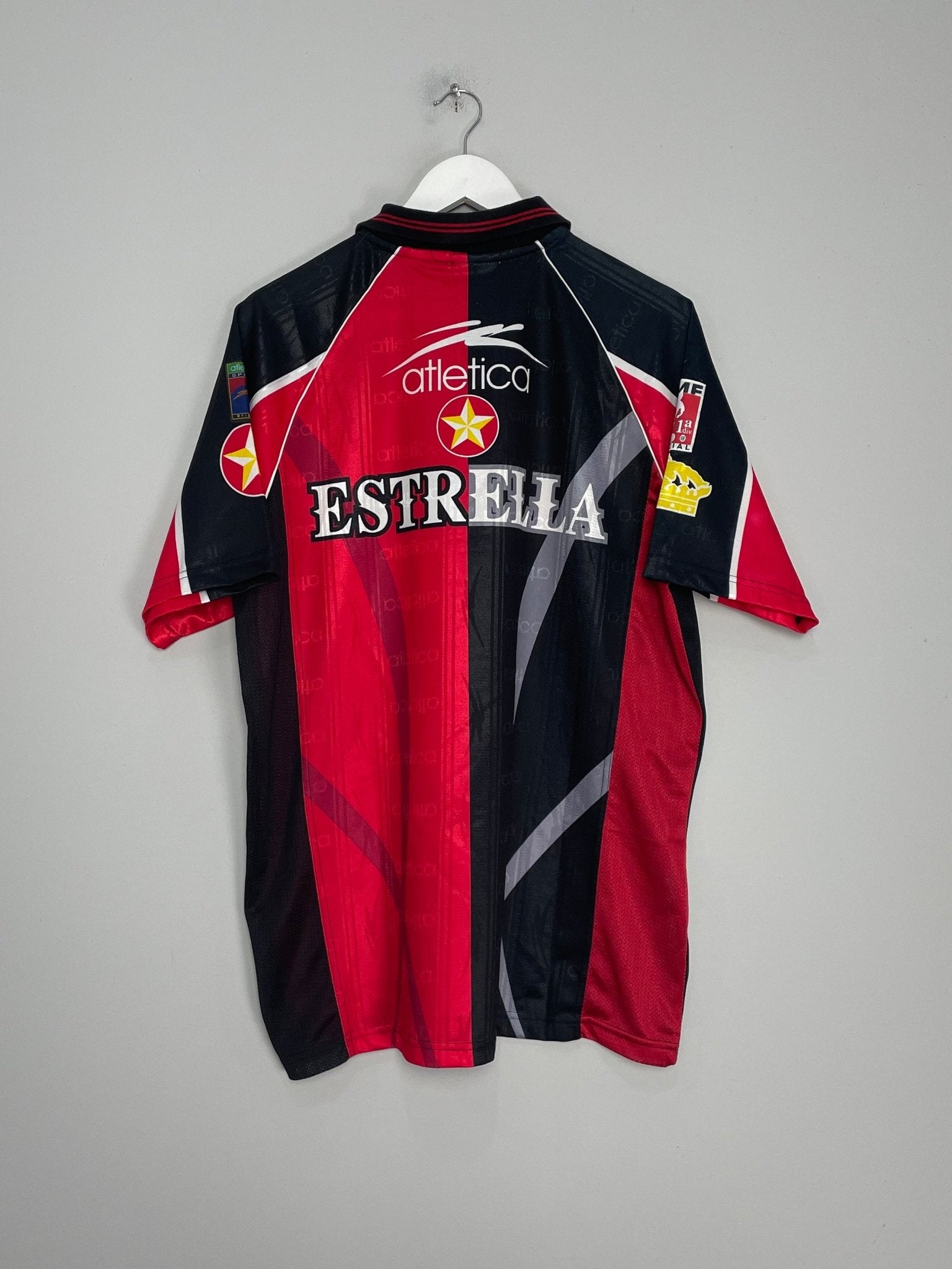 Shop 1998/99 ATLAS HOME SHIRT (M) ATLETICA, classic football shirts, vintage football shirts & retro soccer jerseys at Cult Kits