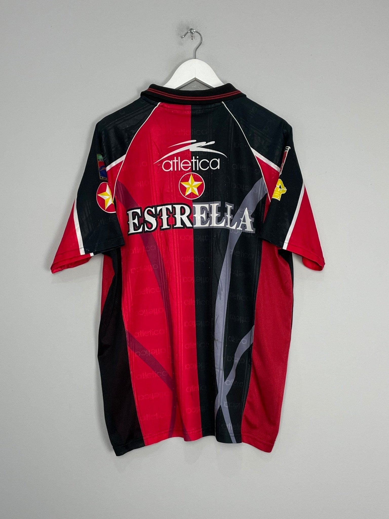 Shop 1998/99 ATLAS HOME SHIRT (M) ATLETICA, classic football shirts, vintage football shirts & retro soccer jerseys at Cult Kits