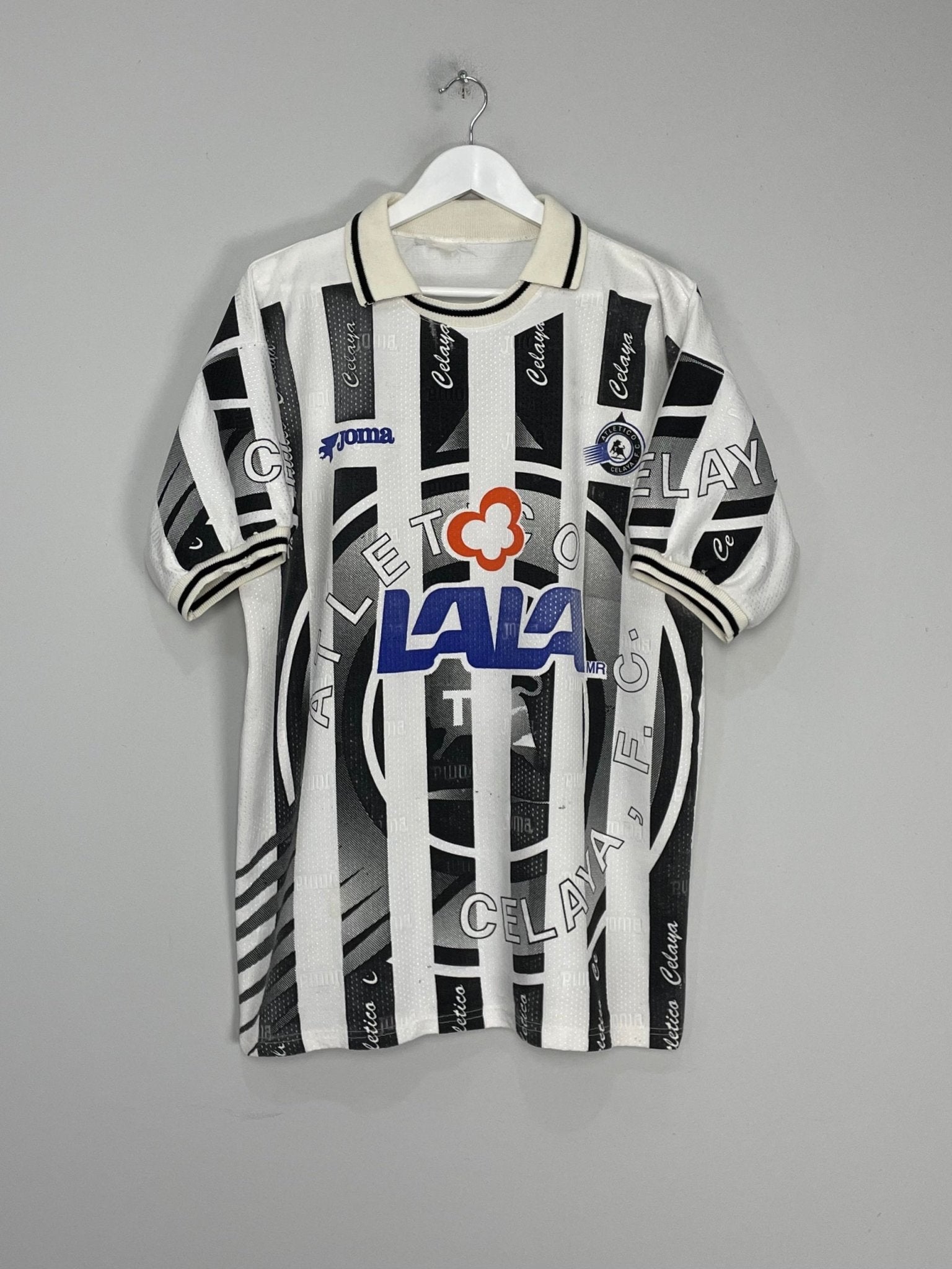 Shop 1998/99 ATLETICO CELAYA HOME SHIRT (XL) JOMA, classic football shirts, vintage football shirts & retro soccer jerseys at Cult Kits