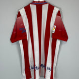 Shop 1998/99 ATLETICO MADRID HOME SHIRT (L) REEBOK, classic football shirts, vintage football shirts & retro soccer jerseys at Cult Kits