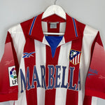 Shop 1998/99 ATLETICO MADRID HOME SHIRT (L) REEBOK, classic football shirts, vintage football shirts & retro soccer jerseys at Cult Kits