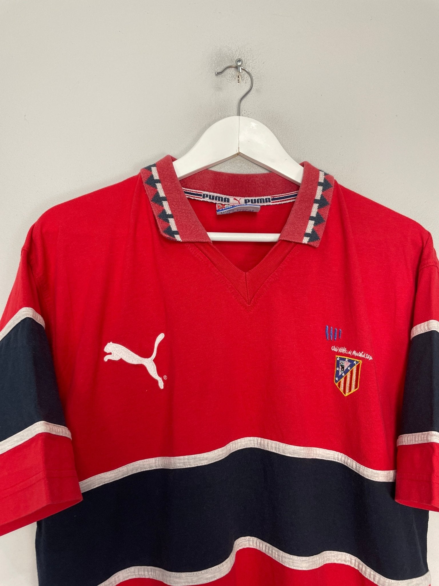 Shop 1998/99 ATLETICO MADRID LEISURE SHIRT (L) PUMA, classic football shirts, vintage football shirts & retro soccer jerseys at Cult Kits