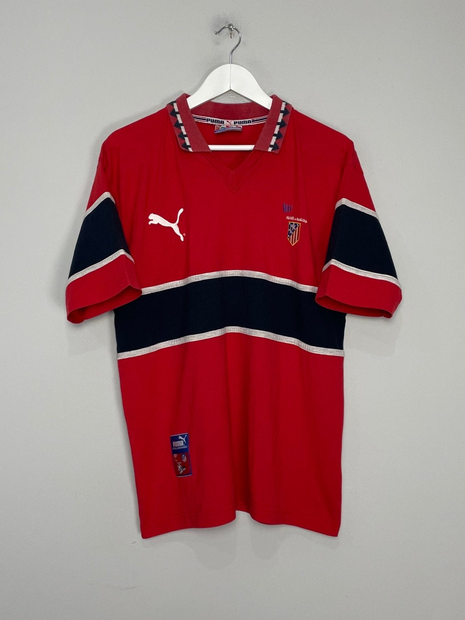 Shop 1998/99 ATLETICO MADRID LEISURE SHIRT (L) PUMA, classic football shirts, vintage football shirts & retro soccer jerseys at Cult Kits