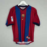 Shop 1998/99 BARCELONA HOME SHIRT (XL.KIDS) NIKE, classic football shirts, vintage football shirts & retro soccer jerseys at Cult Kits
