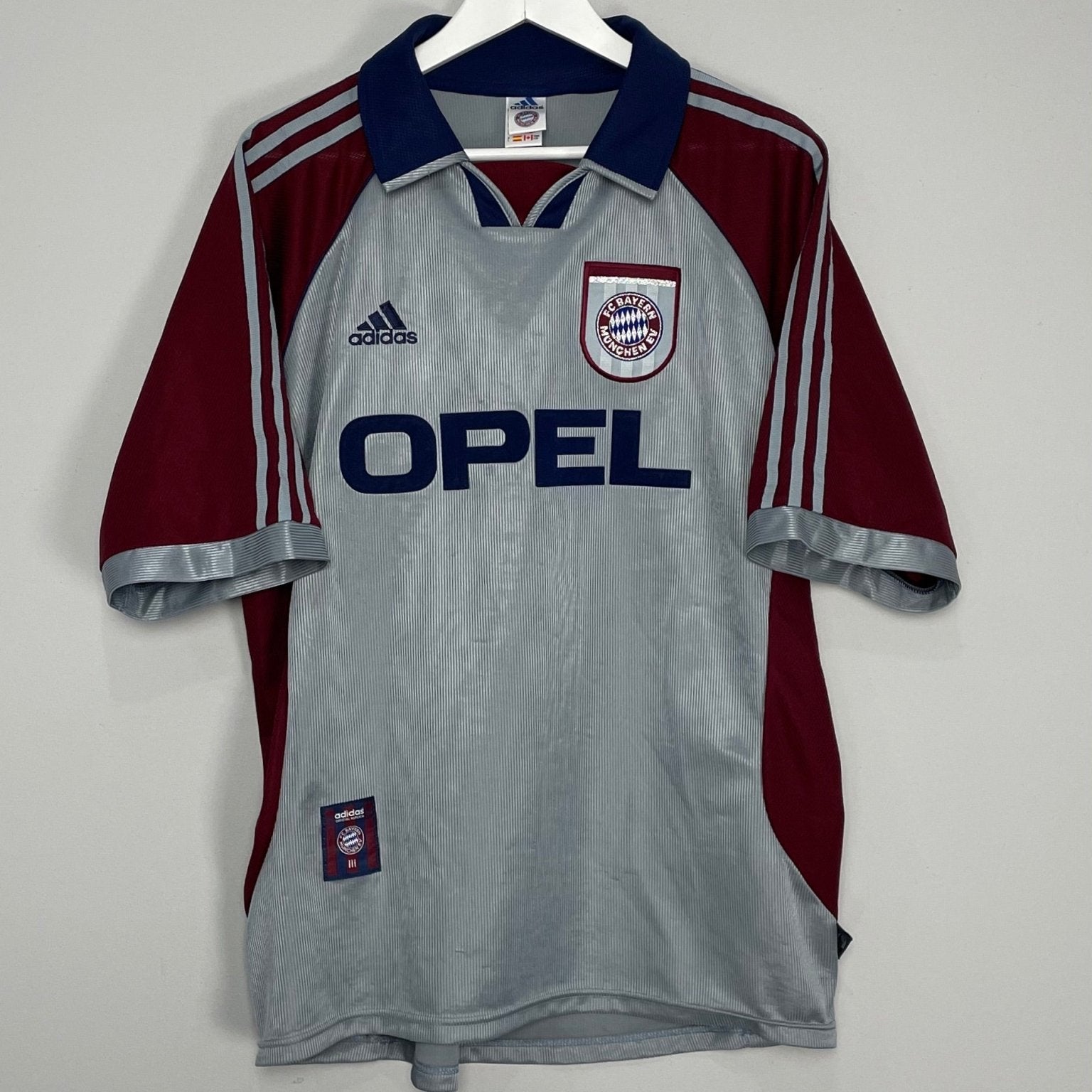 Shop 1998/99 BAYERN MUNICH C/L SHIRT (L) ADIDAS, classic football shirts, vintage football shirts & retro soccer jerseys at Cult Kits
