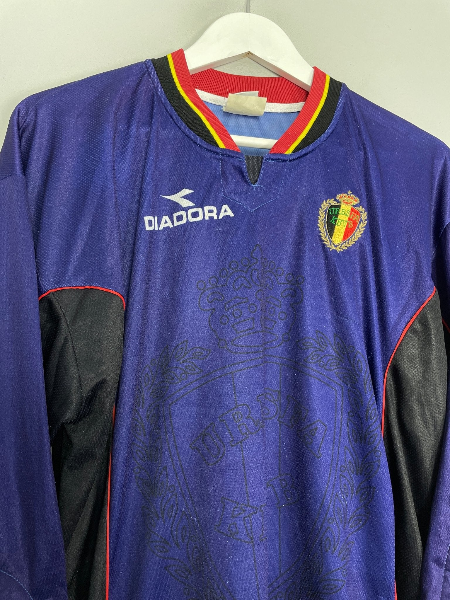 Shop 1998/99 BELGIUM GK SHIRT (M) DIADORA, classic football shirts, vintage football shirts & retro soccer jerseys at Cult Kits