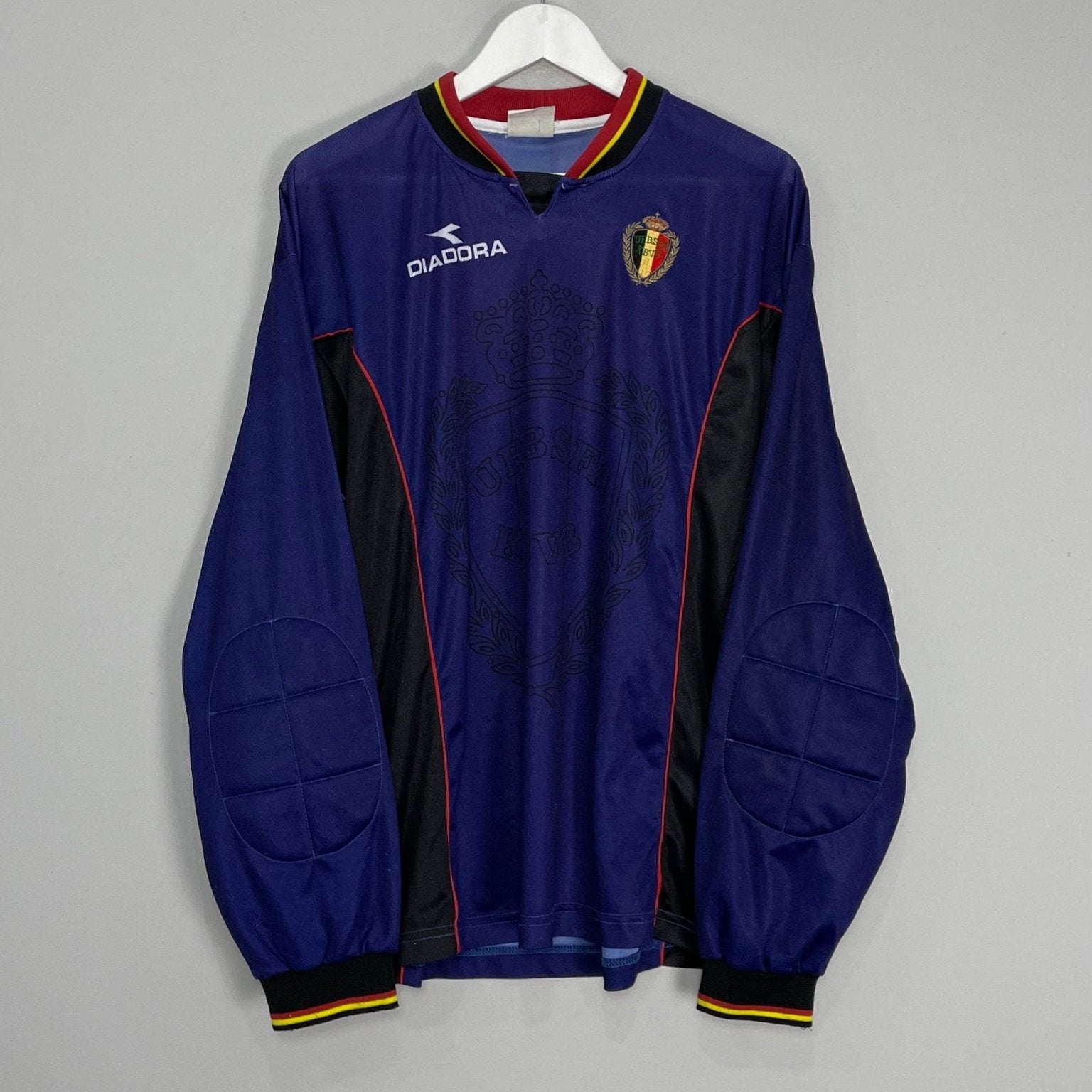 Shop 1998/99 BELGIUM GK SHIRT (M) DIADORA, classic football shirts, vintage football shirts & retro soccer jerseys at Cult Kits