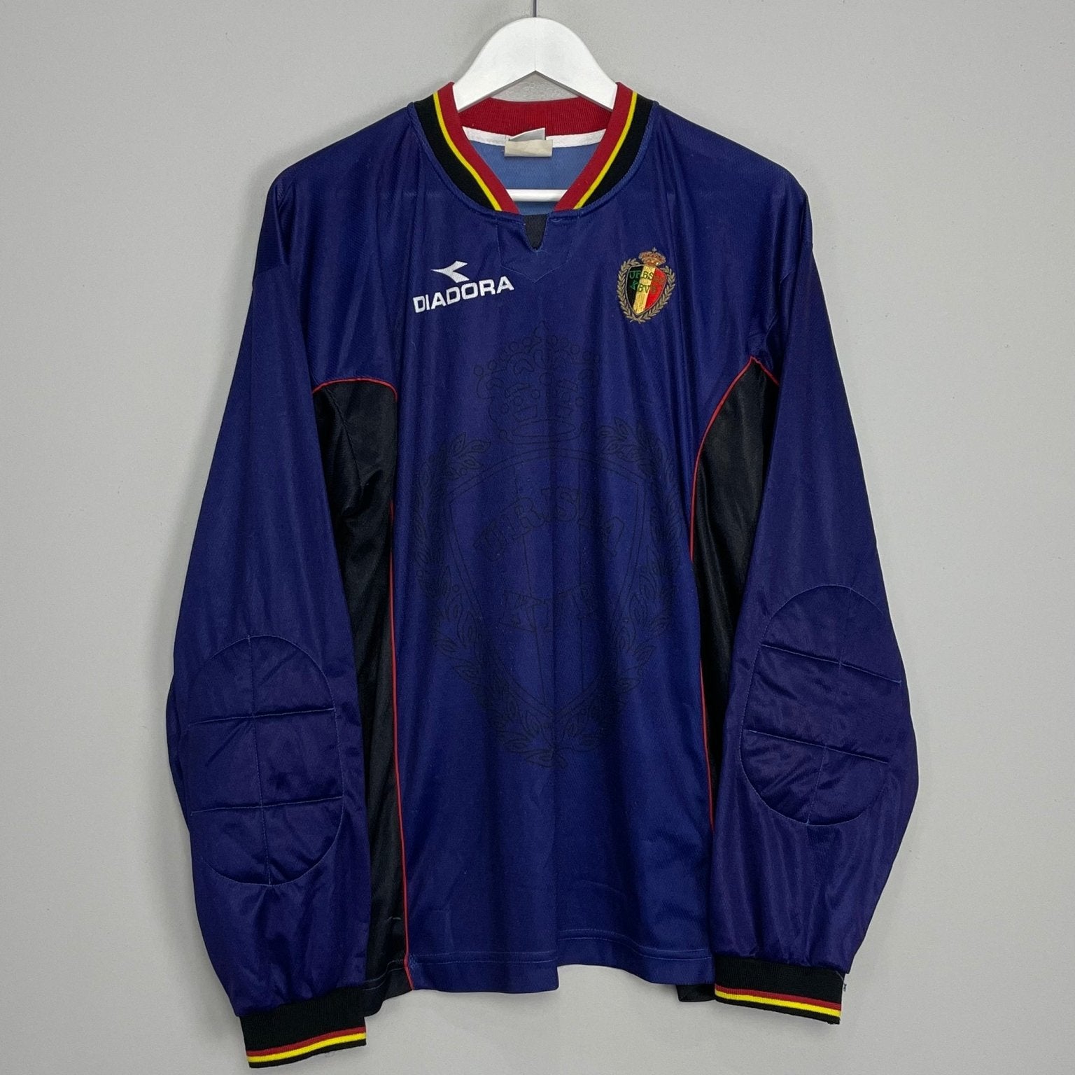 Shop 1998/99 BELGIUM GK SHIRT (M) DIADORA, classic football shirts, vintage football shirts & retro soccer jerseys at Cult Kits