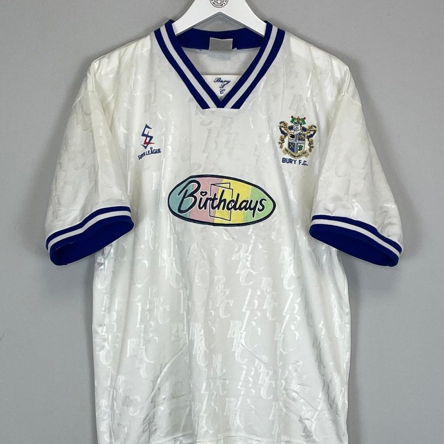 1998/99 BURY FC HOME SHIRT (L) SUPER LEAGUE - Cult Kits - Large - Buy Vintage Football Shirts, Authentic Retro Football Shirts For Sale, Classic Football Shirts & Soccer Jersey