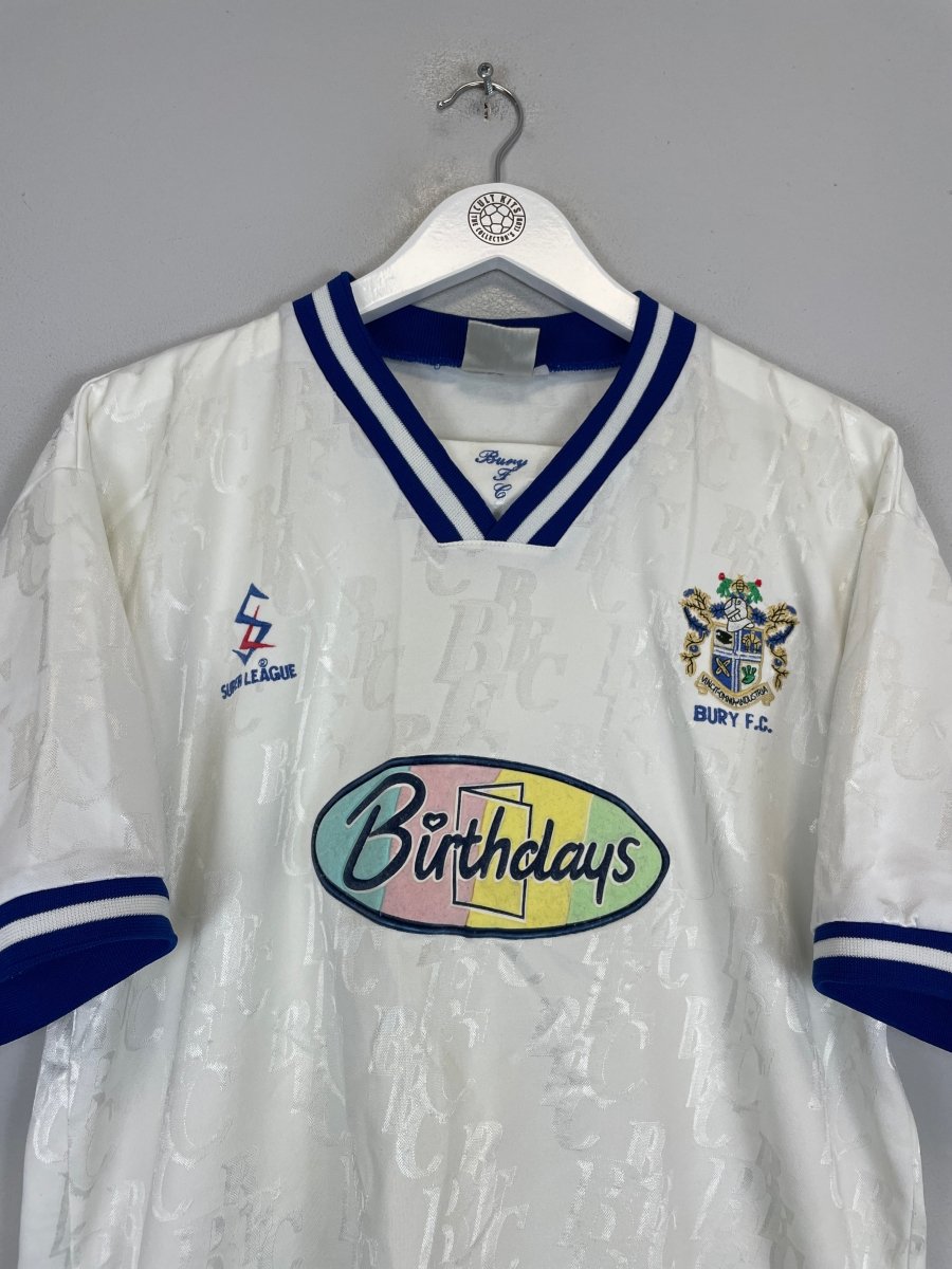 1998/99 BURY FC HOME SHIRT (L) SUPER LEAGUE - Cult Kits - Large - Buy Vintage Football Shirts, Authentic Retro Football Shirts For Sale, Classic Football Shirts & Soccer Jersey